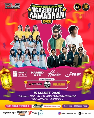 Tiket GELOMBANG CINTA NGABUBURIT - Event KONSER MUSIK di Pekalongan 08 Apr 2026