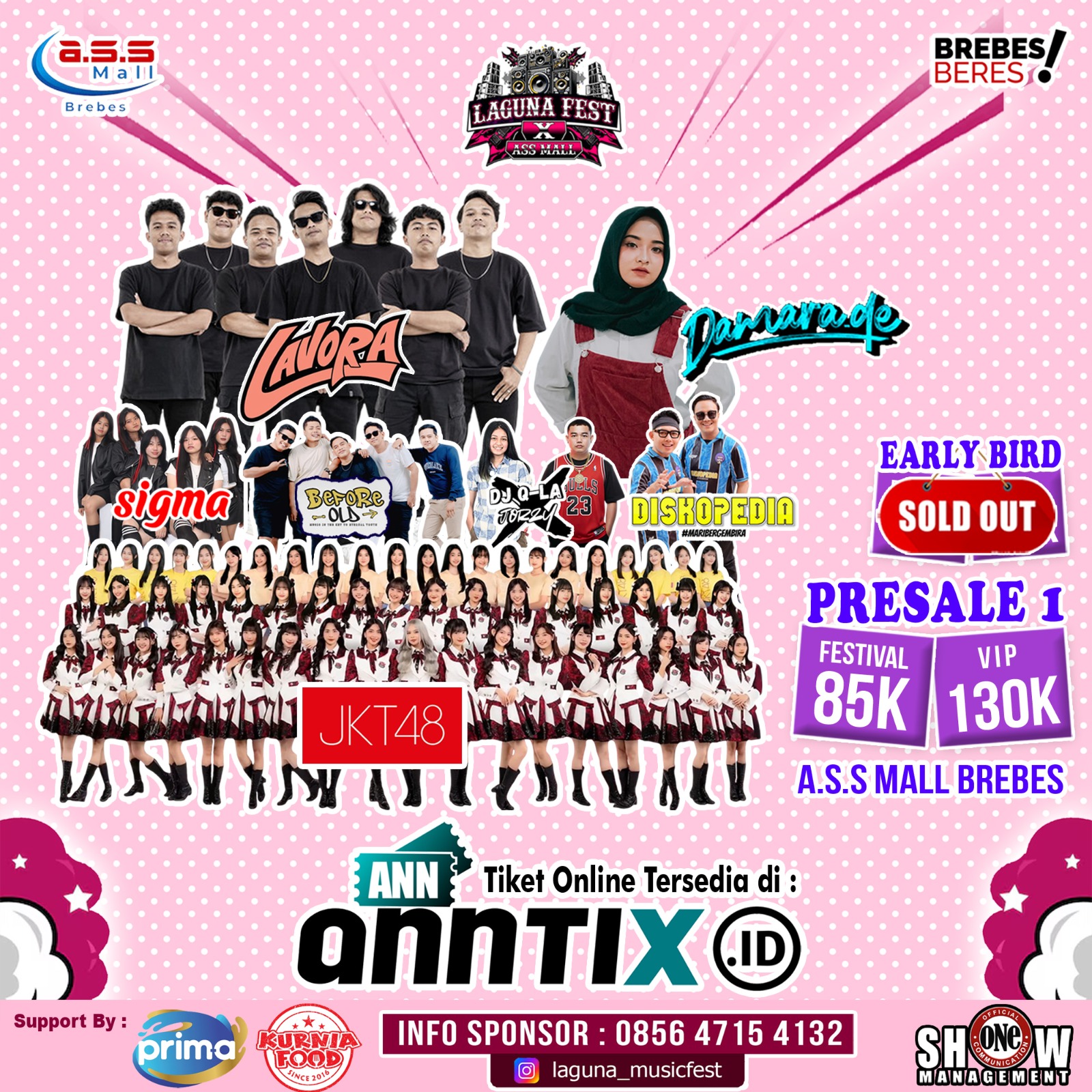 Tiket LAGUNA FEST BREBES - Event Music Festival di BREBES 25 Mar 2026