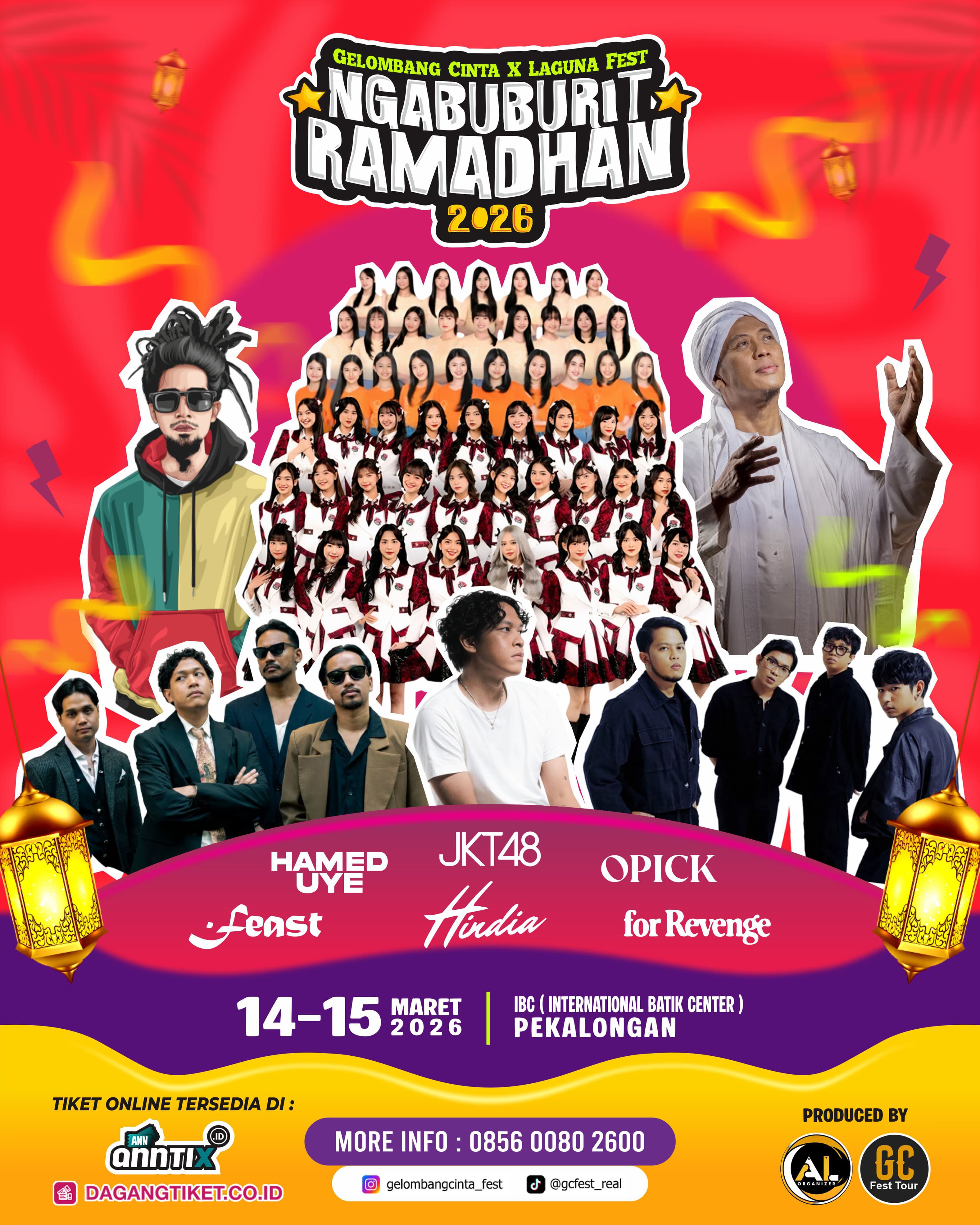 Tiket GELOMBANG CINTA NGABUBURIT - Event KONSER MUSIK di Pekalongan 14 Mar 2026